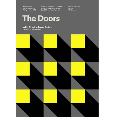 도어스 The Doors With Gordon Lowe And Axis At Boston Arena Limited Edition Graphic Art Print