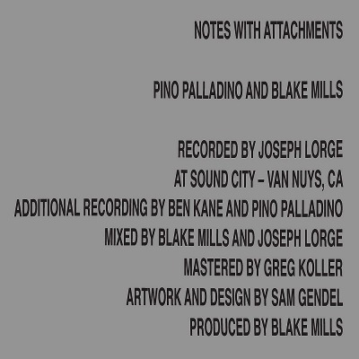 피노 팔라디노 Pino Palladino &amp; Blake Mills - Notes With Attachments (LP)